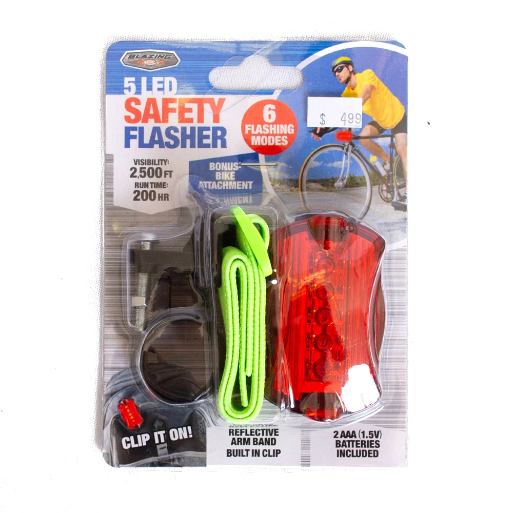 Red, Lighting/Flashlight, Art & School, SLZ, LED, Safety Flasher, Red Lens, 836257